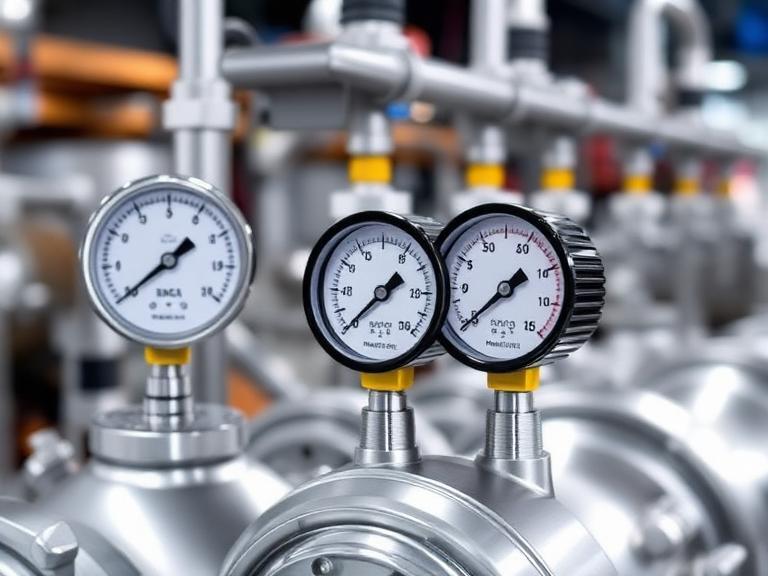 Analog Pressure Meter in Industrial automation Analog Pressure Meter in Industrial automation