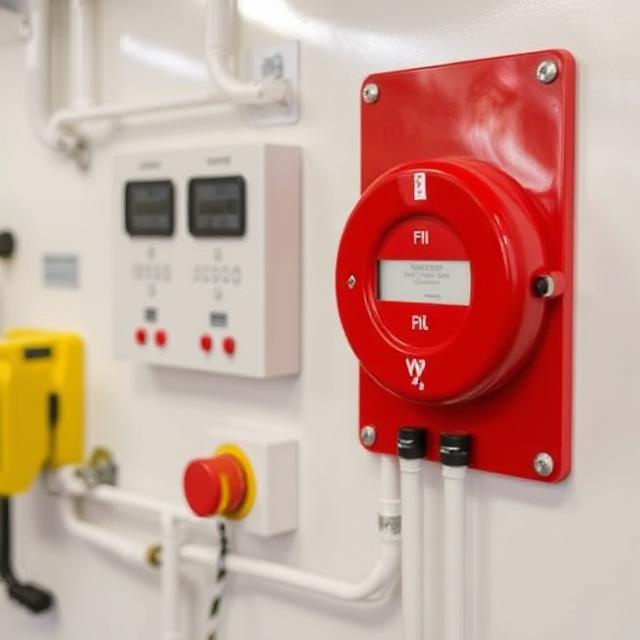 Fire alarm system in marine automation